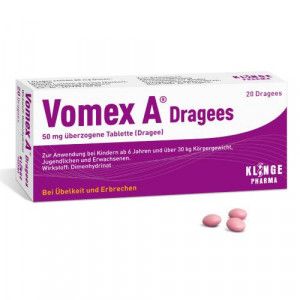 VOMEX A Dragees 50 mg überzogene Tabletten