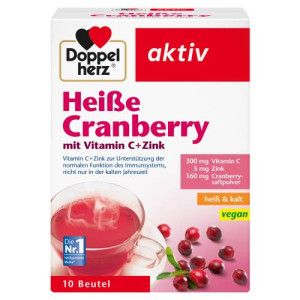 DOPPELHERZ heiße Cranberry m.Vit.C+Zink Granulat